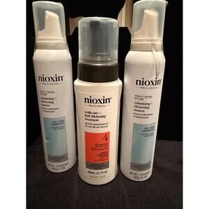 Nixon 3 pc set: qty 2 Volumizing Thickening Mousse & qty 1 Scalp Care Treatment